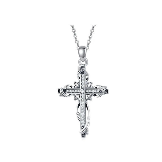 925 Sterling Silver for Women Cross Pendant Cross Jewelry Cross Necklace
