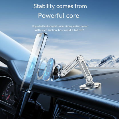 Car phone holder with text on a blue background