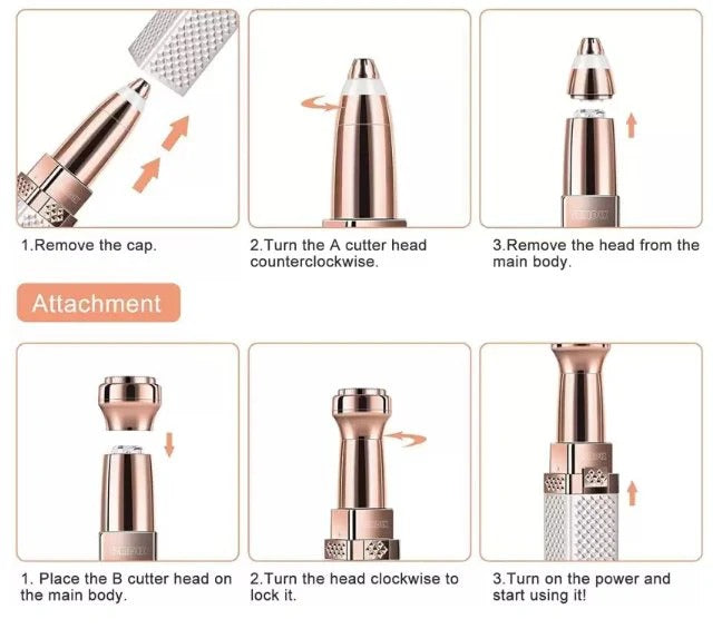 2-in-1 Facial Hair Remover