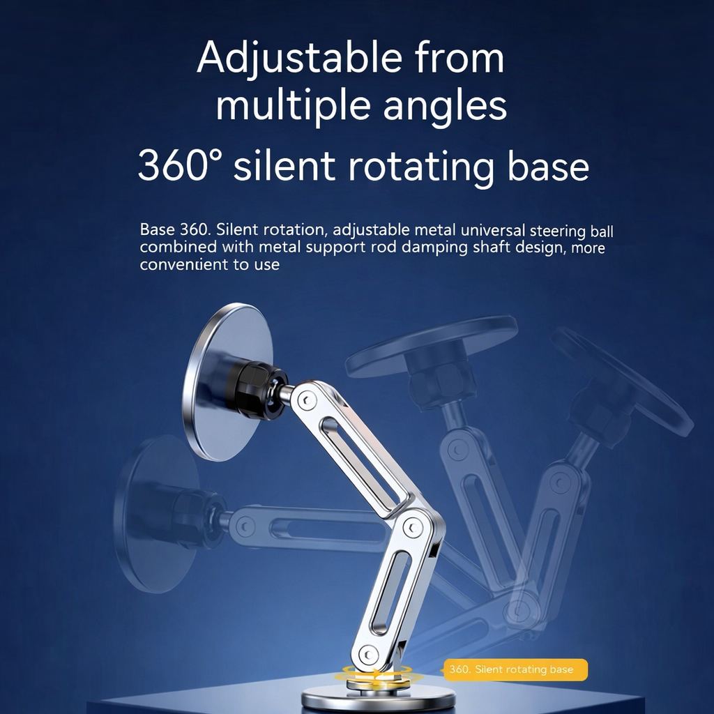 Premium Magnetic Car Phone Holder (360° Adjustable)
