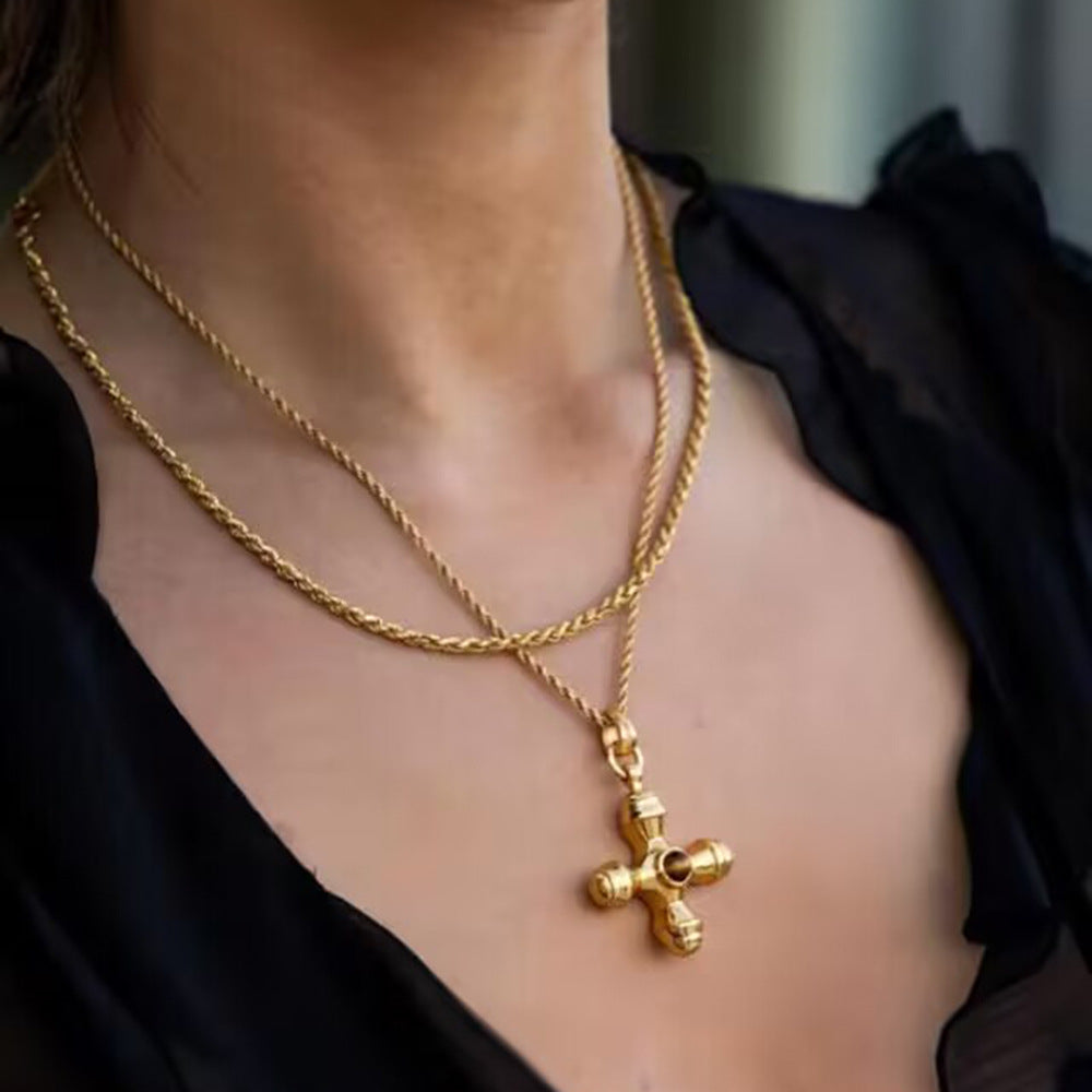 Fashion Personality Cross Pendant Necklace