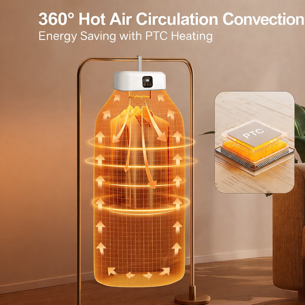Foldable Electric Clothes Dryer