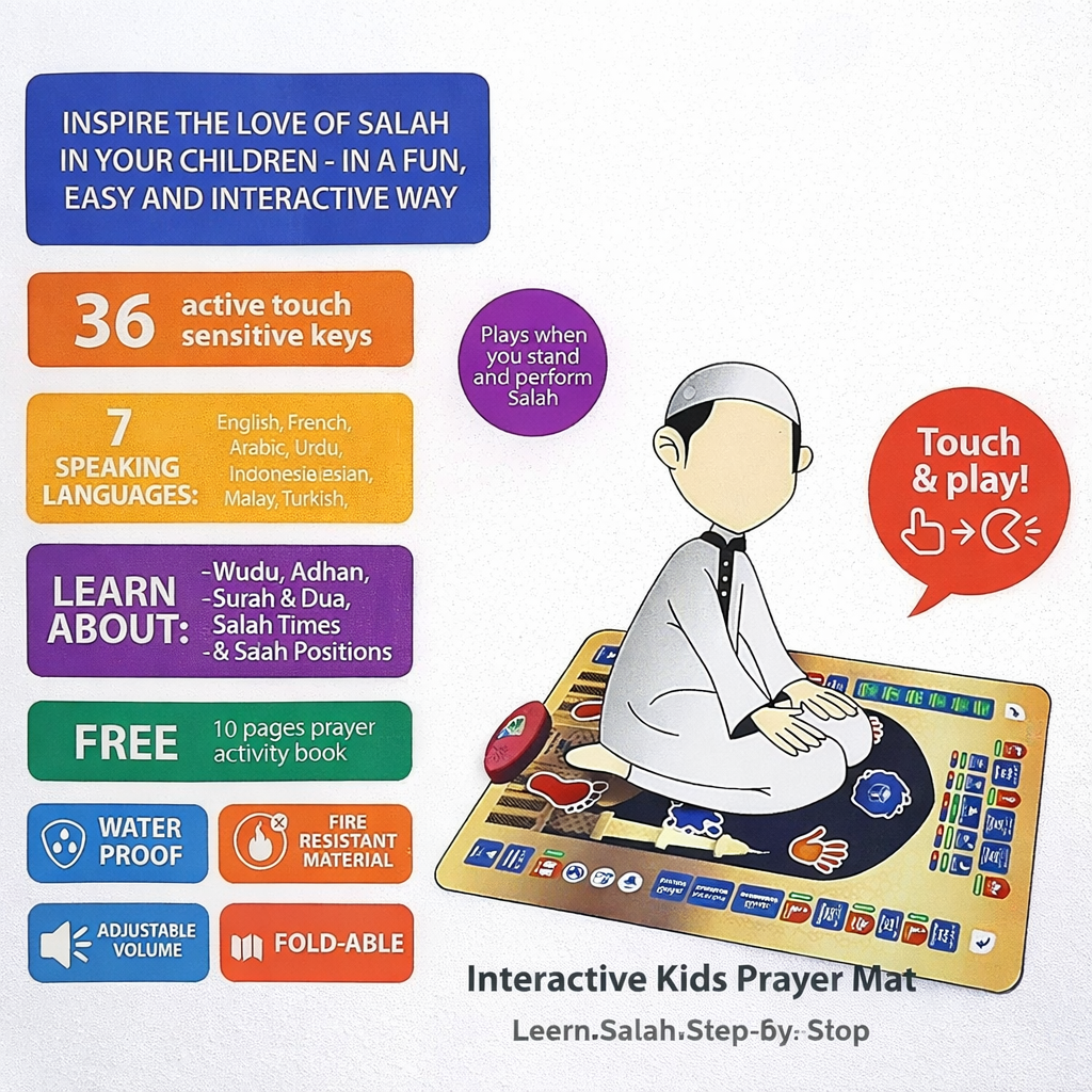 Interactive Islamic Prayer Mat for Children