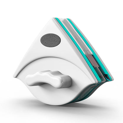 White and teal window cleaning tool on a white background