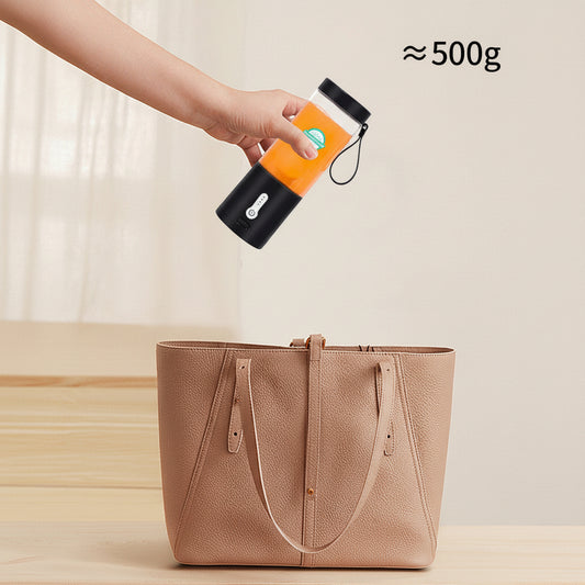 Hand holding a portable device over a tote bag with a weight indication.