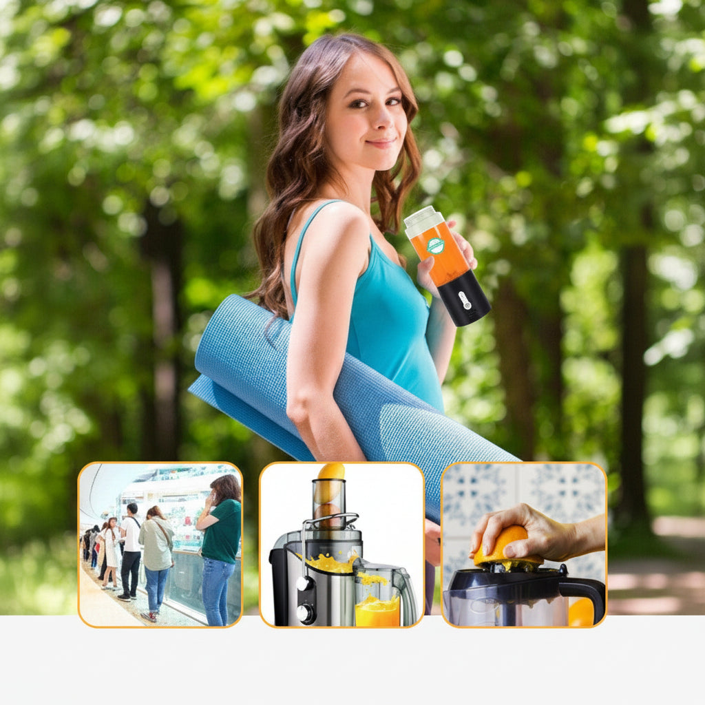 Woman holding a water bottle with a green background