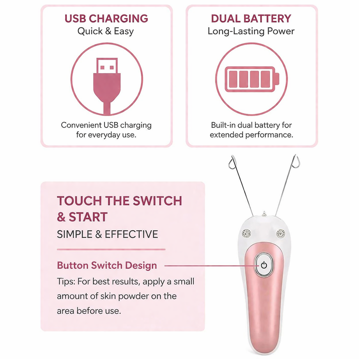 Electric Facial Threading Hair Removal