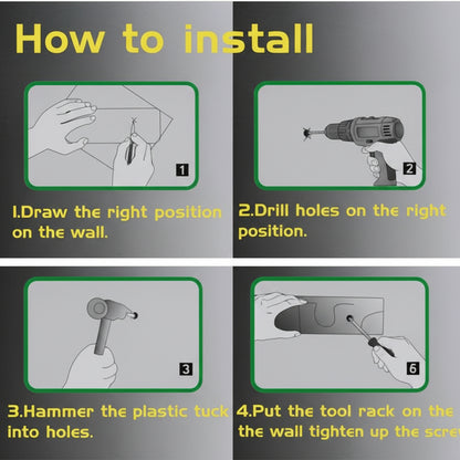 Wall-Mounted Broom & Mop Holder